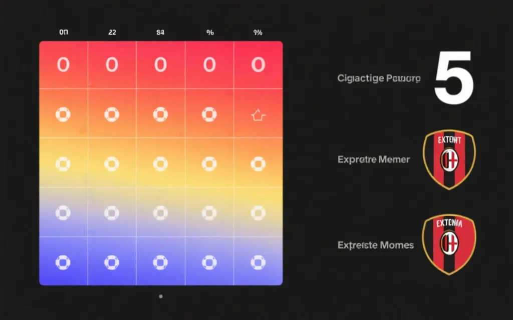 比分概率矩阵可视化示例：基于两队预期进球生成0-5球热力图